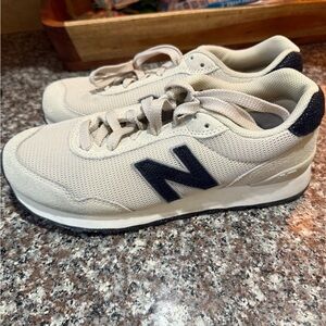 New Balance Beige and Black Shoes